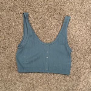 Cropped tank/ bralette, blue, size XL